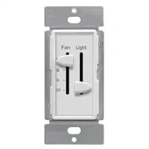 ENERLITES 3 Speed Ceiling Fan Control and LED Dimmer Light Switch, 2.5A Single Pole Light Fan Switch, 300W