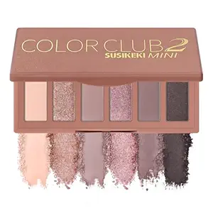 SUSIKEKI 6 Colors Mini Eyeshadow Makeup Palette Rosy Neutral Nude Eye Shadow Shimmer & Matte Make Up Pallet with Mirror Highly Pigmented Long Lasting...