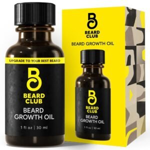 Beard Club - Beard Growth Serum with Natural Castor, Coconut and Avocado to Grow a Thicker, Fuller Beard