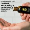 Beard Club - Beard Growth Serum with Natural Castor, Coconut and Avocado to Grow a Thicker, Fuller Beard