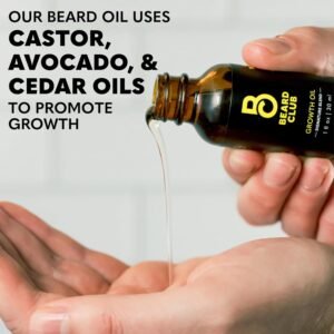 Beard Club - Beard Growth Serum with Natural Castor, Coconut and Avocado to Grow a Thicker, Fuller Beard