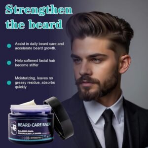 Xaninp Beard Stimulating Balm, Bálsamo Estimulante de Barba, Ultra Potente Crema Para Barba, Hydrates