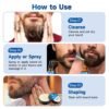 Beard Growth Oil & Beard Balm - Beard Growth Kit with 2X Concentration Biotin for Men, Natural Ingredients with Argan Oil, Jojoba Oil and Vitamin...